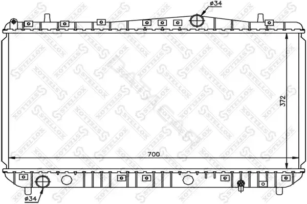 Радиатор охлаждения STELLOX 10-25191-SX
