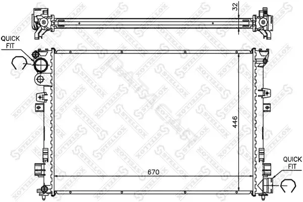 Радиатор охлаждения STELLOX 10-25212-SX