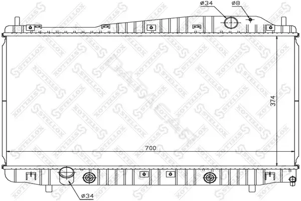 Радиатор охлаждения STELLOX 10-25321-SX