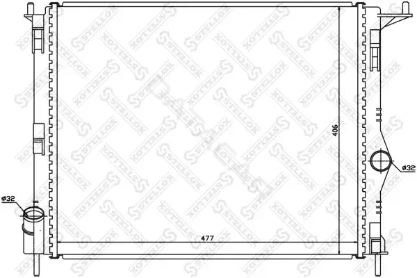 Радиатор охлаждения STELLOX 10-25473-SX