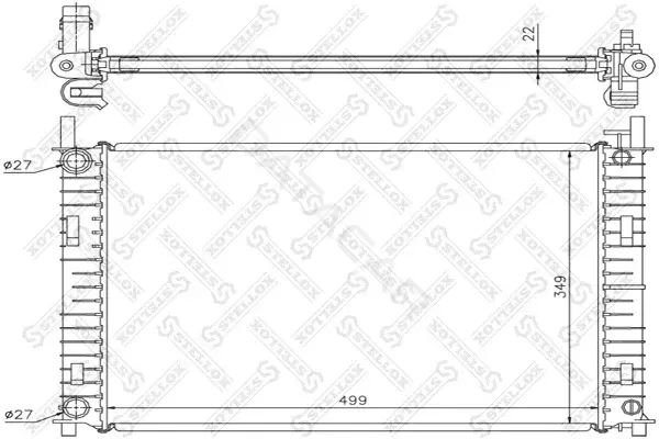 Радиатор охлаждения STELLOX 10-25781-SX
