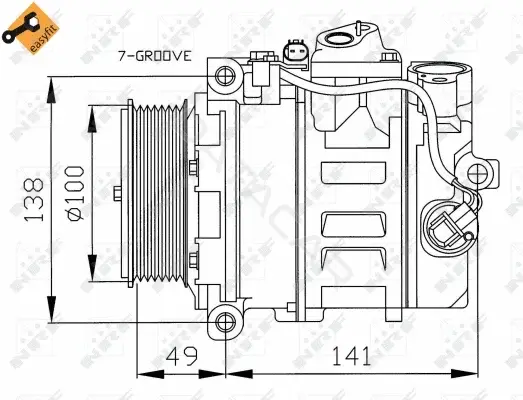 Компрессор кондиционера NRF 32216