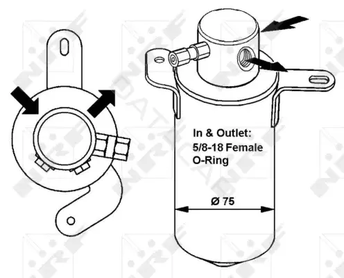 Осушитель кондиционера NRF 33166