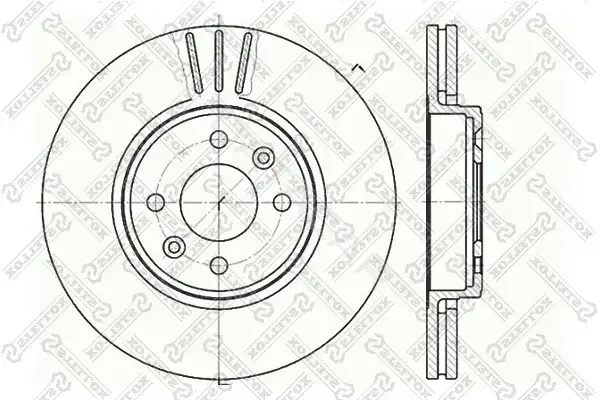 Тормозные диски STELLOX 6020-3919V-SX
