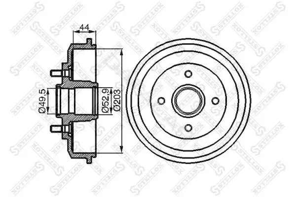 Тормозной барабан STELLOX 6025-2534-SX