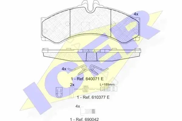 Тормозные колодки ICER 141126-203