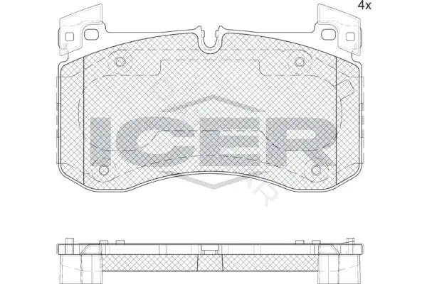 Тормозные колодки ICER 182436