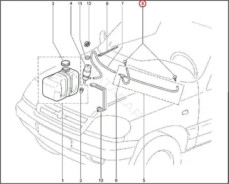 Насос омывателя LADA 21230520806000