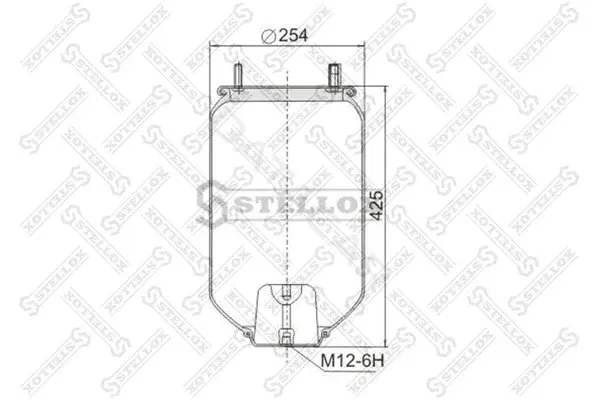 Пневмоподушка STELLOX 90-41560-SX