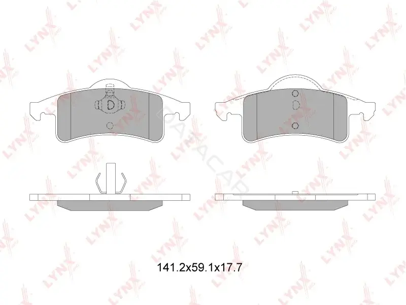 Тормозные колодки LYNXAUTO BD-4205