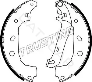 Барабанные колодки TRUSTING 040.151