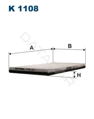 Фильтр салонный FILTRON K1108