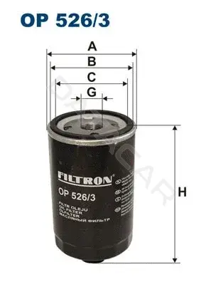 Масляный фильтр FILTRON OP526/3