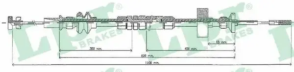 Трос сцепления LPR/AP/RAL C0273C