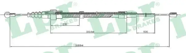 Трос ручника LPR/AP/RAL C0953B