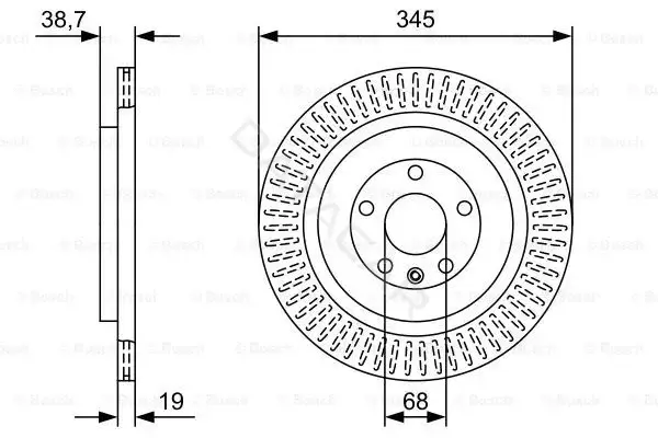 Тормозные диски BOSCH 0986479W54