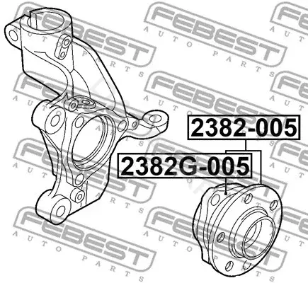 Подшипник ступицы FEBEST 2382-005