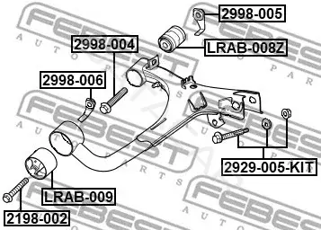 Гайка ступицы колеса FEBEST 2998-005