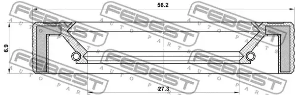 Сальник полуоси FEBEST 95LAY-29560707R