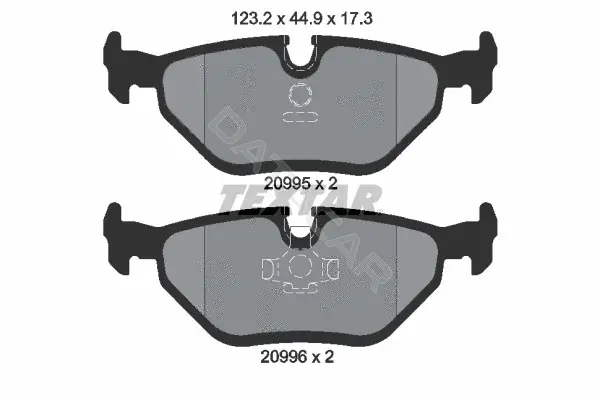 Тормозные колодки TEXTAR 2099501