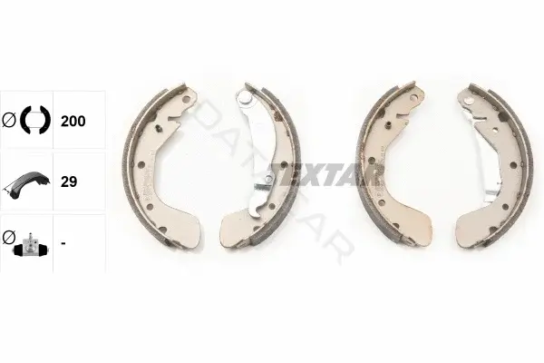 Барабанные колодки TEXTAR 91058100