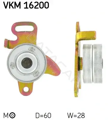 Натяжной ролик ГРМ SKF VKM16200
