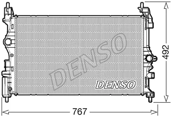 Радиатор охлаждения DENSO DRM20019