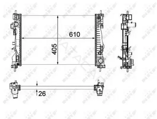 Радиатор охлаждения NRF 58492