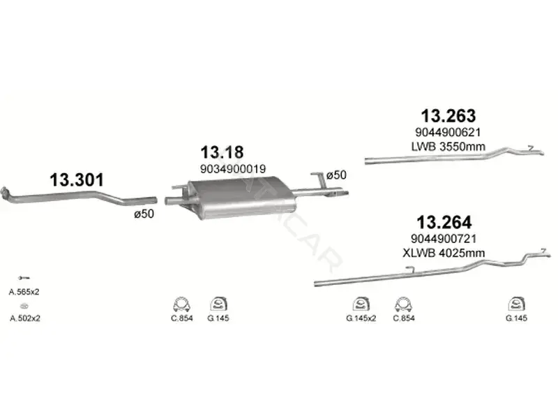Глушитель выхлопных газов POLMOSTROW 13.264