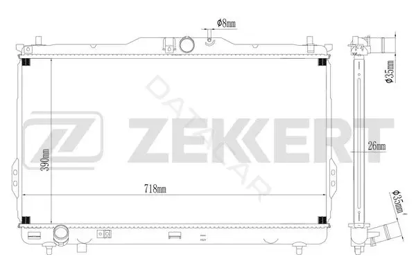 Радиатор охлаждения ZEKKERT MK-1417
