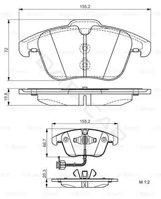 Тормозные колодки BOSCH 0986495129