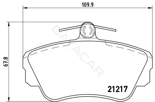 Тормозные колодки BREMBO P86010