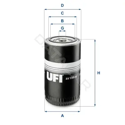 Масляный фильтр UFI 23.156.00