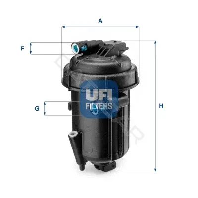 Топливный фильтр UFI 55.163.00