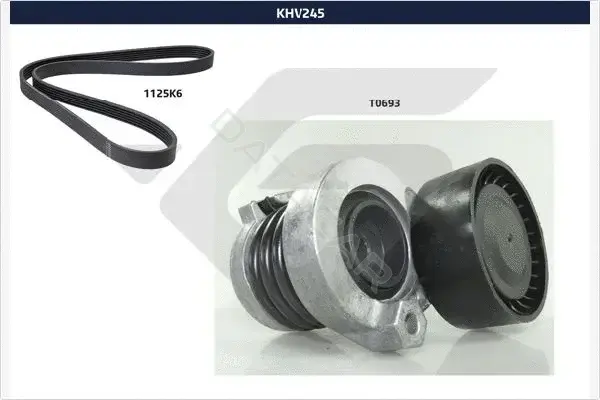Комплект ручейкового ремня HUTCHINSON KHV245