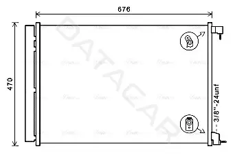 Радиатор кондиционера AVA MS5678D