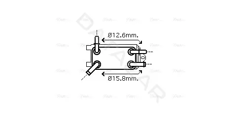 Радиатор АКПП AVA VO3135