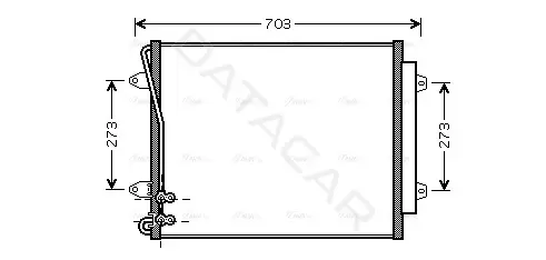 Радиатор кондиционера AVA VNA5226D