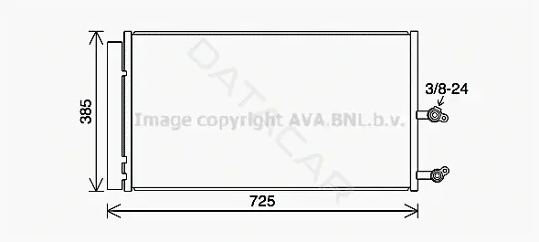 Радиатор кондиционера AVA VO5194D