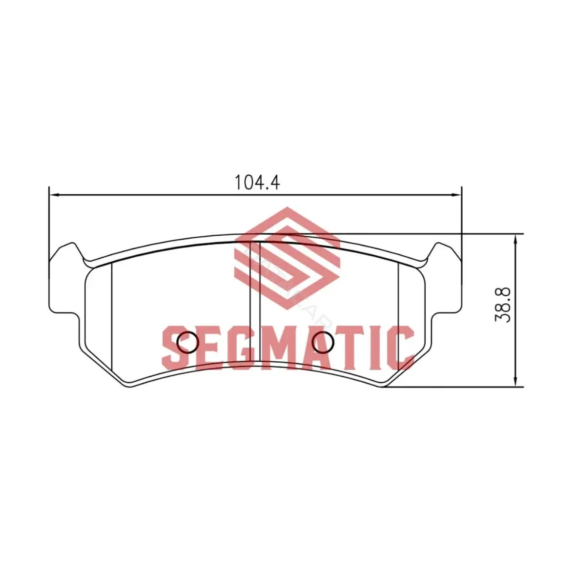 Тормозные колодки SEGMATIC SGBP2612