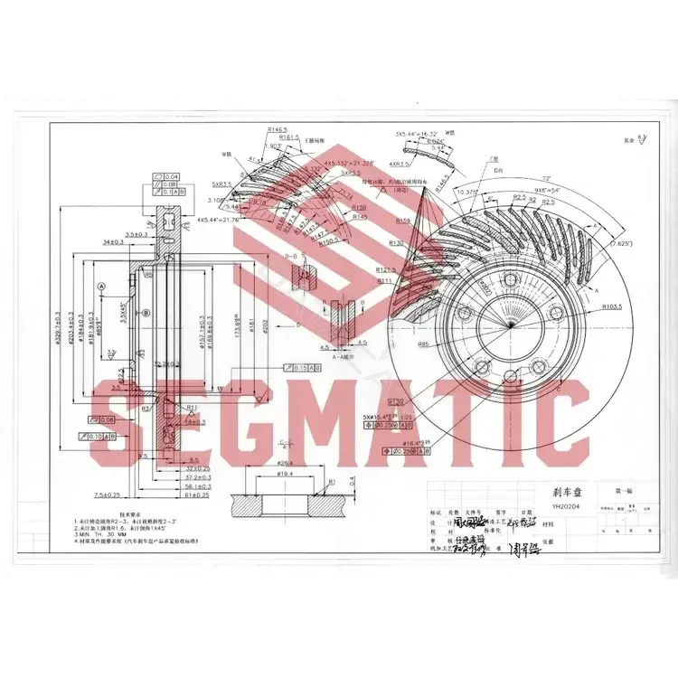 Тормозные диски SEGMATIC SBD30093013