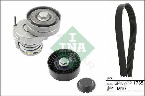 Комплект ручейкового ремня INA 529050510