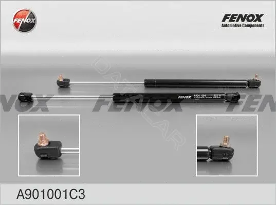 Амортизатор крышки багажника, капота, заднего стекла FENOX A901001C3