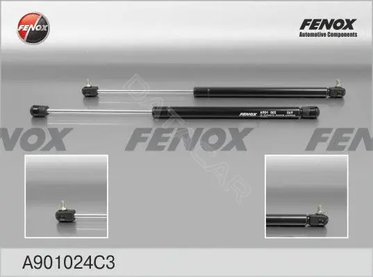 Амортизатор крышки багажника, капота, заднего стекла FENOX A901024C3