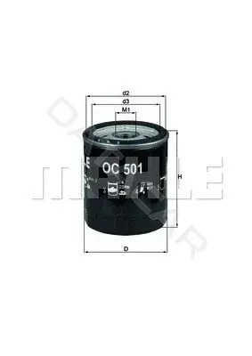 Масляный фильтр KNECHT/MAHLE OC501