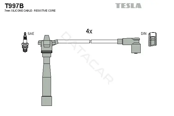 Высоковольтные провода TESLA T997B