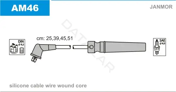 Высоковольтные провода JANMOR AM46