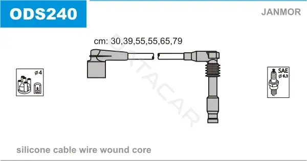 Высоковольтные провода JANMOR ODS240