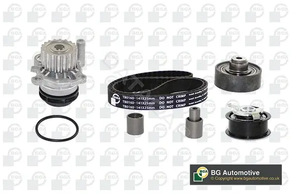Комплект ГРМ с помпой BGA TB0160CPK