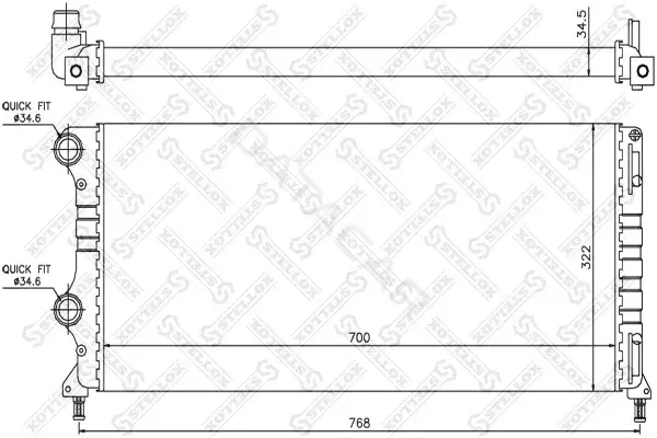 Радиатор охлаждения STELLOX 10-25712-SX